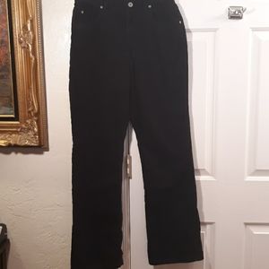 Liz Claiborne Lizwear Black High Waisted Corduroy Jeans